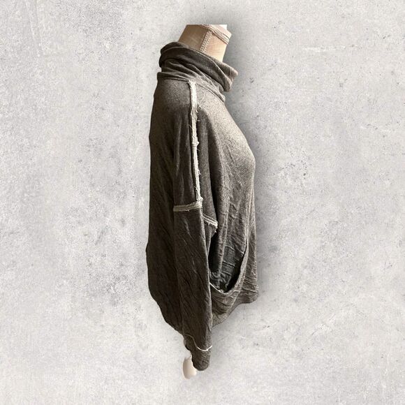 Free People | We the Free | Long Flight Pullover Sweatshirt Gray Size M - Picture 2 of 6